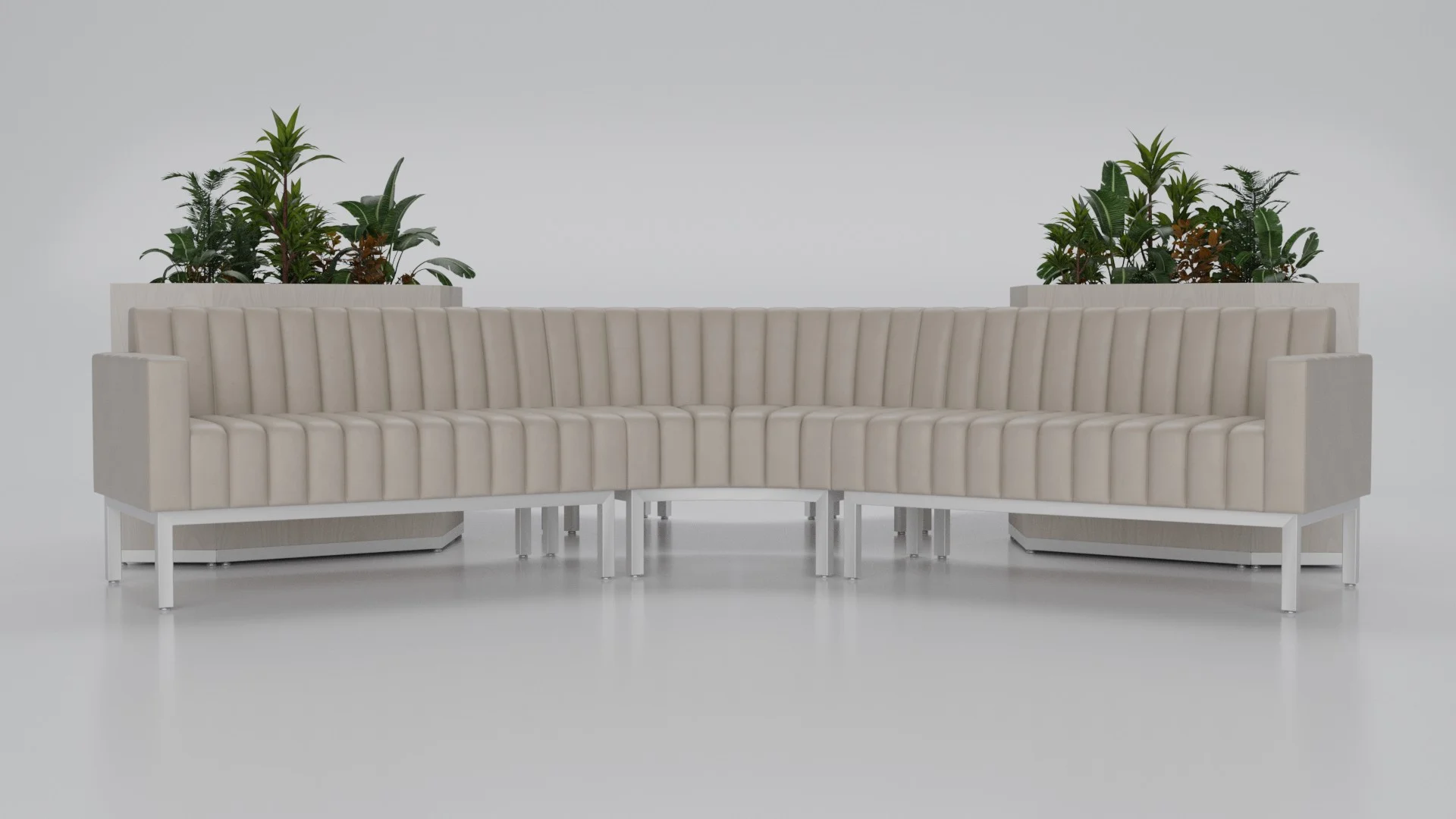 Commercial modular seating from the A10 101 collection by Cria Furniture